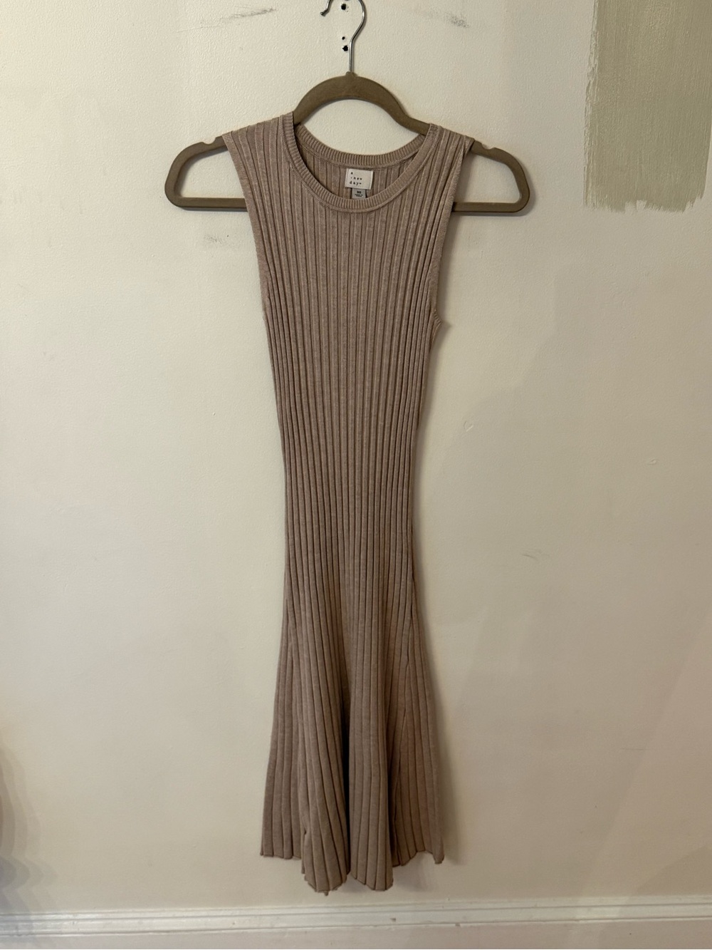 a new day Ribbed Sleeveless Maxi Dress - Taupe